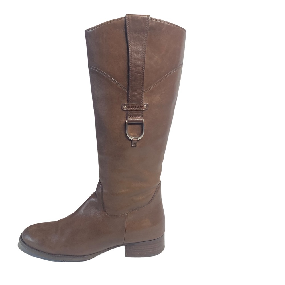Ariat brown leather riding boot 10B no (SH4)